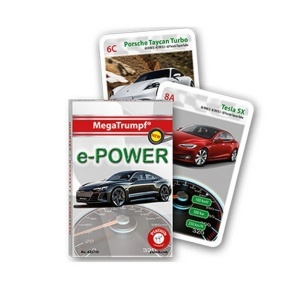 E-Power - Joc de cărți cu mașini pentru pasionații de automobile și competiție