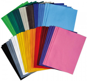 Felt sheets 54 pcs 18 colours, Playbox - Img 1