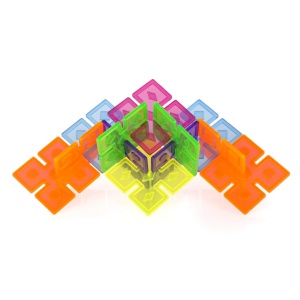 Interlox, patrate interconectabile, 96 piese, Guidecraft - Img 4