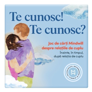 Joc de cărți Mindwill pentru cupluri cu 160 de întrebări: Te cunosc! Te cunosc?
