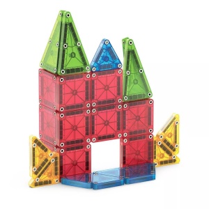 Set MAGNA-TILES microMAGS Travel – 26 piese magnetice compacte cu cutie metalică reutilizabilă. Perfect pentru joacă educativă în călătorii.