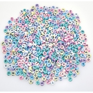Mărgele Alfabet Pastel 750 - Playbox