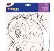 Măști de colorat Pirați Playbox - Set creativ cu 12 măști