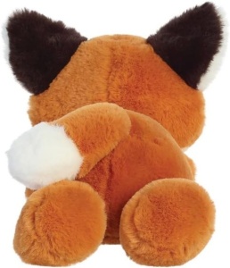 Jucărie de pluș vulpiță Flopsies Finn Fox 30 cm – blăniță portocalie moale, detalii realiste, material reciclat, produs eco-friendly Aurora World.