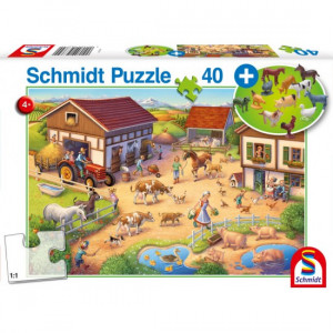 Puzzle Schmidt: Fermă, 40 piese