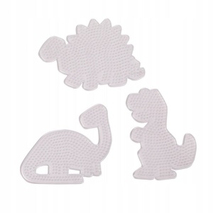 Set 3 plansete pentru mărgele de călcat - Modele Dino Playbox - Img 2