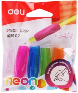 Set 4 manșoane ergonomice pentru creion Deli