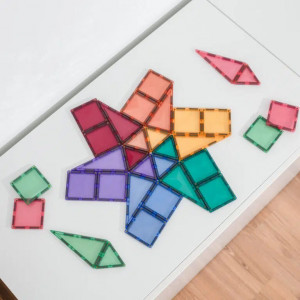 Set de constructie magnetic, Connetix Magnetic Tiles, Pastel Pack 32 piese - Img 2