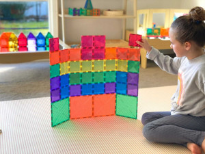 Set de constructie magnetic, Connetix Magnetic Tiles, Square Pack 40 piese - Img 2