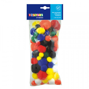 Set mixt de pom-pomuri colorate - Playbox