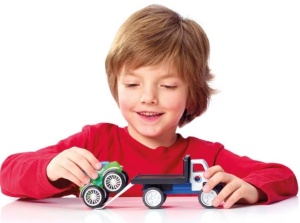 SmartMax Power Vehicles SMX303 – set educativ magnetic pentru construirea vehiculelor.