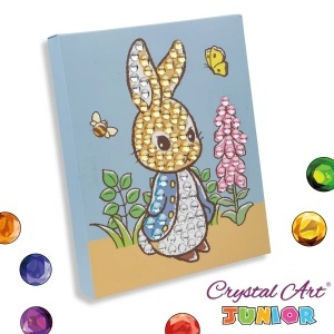 Crystal Art Junior Big Peter Rabbit - Tablou cu diamante pentru copii