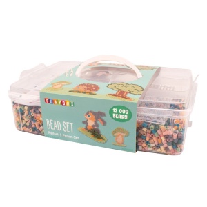 Cutie creativă cu mărgele de călcat – Playbox Ironing Beads Mellow Pastel Mix