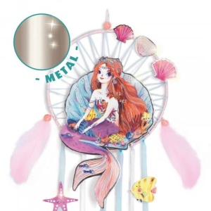 Joc creativ DIY Dreamcatcher sirena, Djeco - Img 4