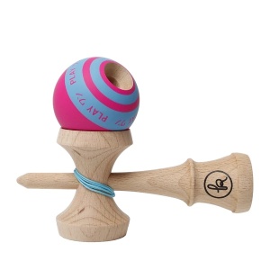 Kendama ONE PLAY Lolly Punch G-Series – kendama profesională cu cupe mari, finisaj grip și design Lolly Punch, ideală pentru trick-uri de echilibru și trick-uri avansate.