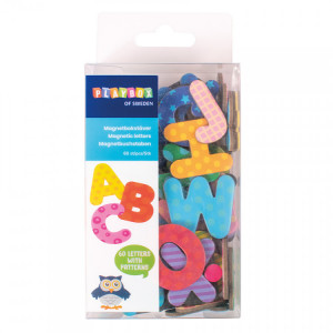 Magnetic letters with patterns 60 pcs., Playbox - Img 2
