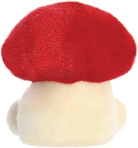 Palm Pals Amanita – jucărie de pluș în formă de ciupercuță roșie, 13 cm, moale, adorabilă și eco-friendly, din colecția Aurora Palm Pals.