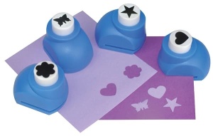 Perforatoare hobby cu model fluture, floare, stea, inimioară - Playbox