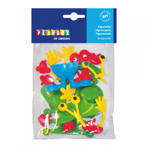 Playbox - accesorii/piese din plastic pentru crearea de figurine din plastilină