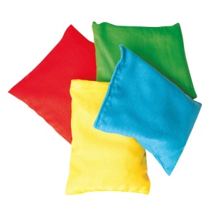 Set 4 săculeți colorați pentru aruncat și prins, Playbox