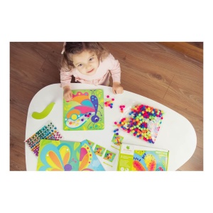 Set creativ cu pompoane, Fluturi - Sycomore Stick'n Fun - Img 3