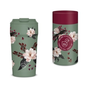 Thermo cup 470ml flowery green