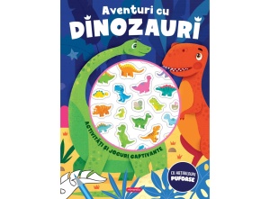 Aventuri cu dinozauri – Carte de activități cu autocolante