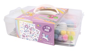 Cutie cu set creativ în culori pastelate - Playbox