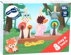 Joc de înșirare și potrivire Forest Animals - Small Foot