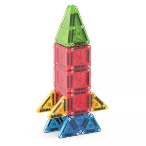 Set MAGNA-TILES microMAGS Travel – 26 piese magnetice compacte cu cutie metalică reutilizabilă. Perfect pentru joacă educativă în călătorii.