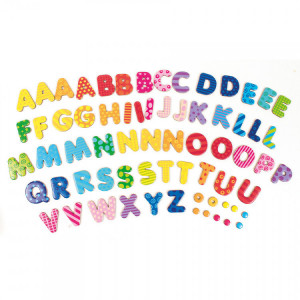 Magnetic letters with patterns 60 pcs., Playbox - Img 3