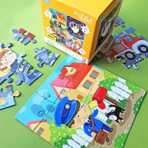 Meserii, puzzle 4 in 1 - Img 2