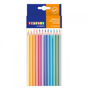 Playbox Creioane colorate pastel