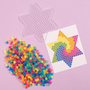 Playbox Set margele de calcat - 1.000buc culori neon + 1 planseta stea - Img 2