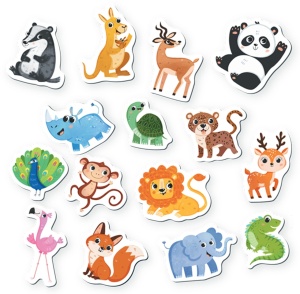 Primul puzzle magnetic, animale - Img 3