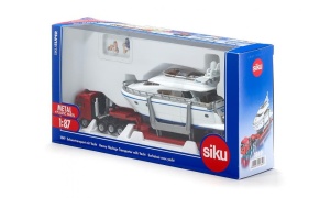 Tractor Cap Tractor cu Platformă și Yacht - SIKU