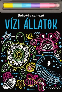 Vízi állatok – Bohókás színező - Kreatív neon színező gyerekeknek