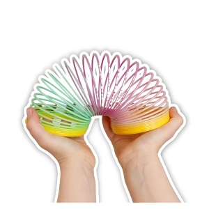 Arc-spirală curcubeu Alldoro din plastic flexibil, cu design multicolor