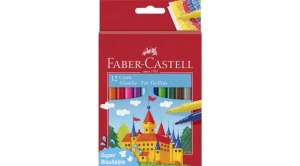 Carioci 12 culori super washable i Faber-Castel