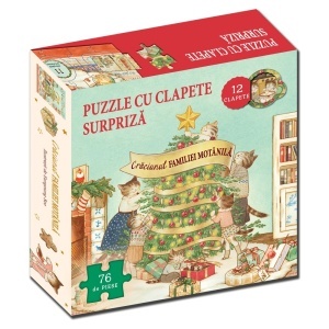 Craciunul familiei Motanila - carte + puzzle