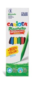 Creioane plastifiate CARIOCA Plastello 6/set