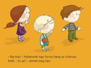 Maszat űrhajózik – vidám, színes diafilm Maszat, Sári és Misi űrkalandjáról, barátságról és fantáziáról, gyerekeknek.