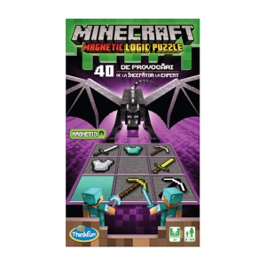 Joc de logică magnetic Minecraft ThinkFun - 40 provocări