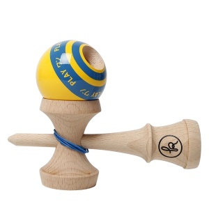 Kendama ONE PLAY Tidal Sun MC – kendama profesională cu cupe mari, finisaj sticky și design Tidal Sun, ideală pentru trick-uri de echilibru și trick-uri avansate.