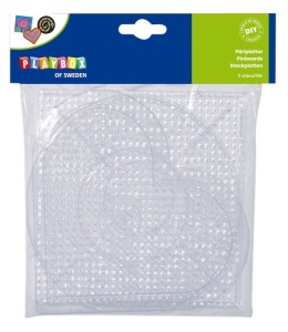 Playbox Planseta pentru margele de calcat - transparent - 3buc mari - Img 1