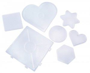 Playbox Planseta pentru margele de calcat - transparent - 7buc