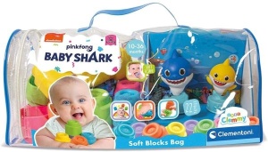 Set cuburi Soft Clemmy - Baby Shark, cu 22 piese