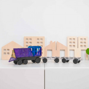 Set de constructie 50 piese Rainbow Transport Pack Connetix - Img 2