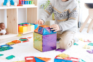 Set de constructie magnetic, Connetix Magnetic Tiles, Creative Pack 100 piese - Img 5
