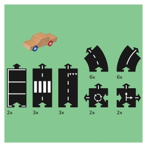 Traseu auto Waytoplay, Highway Car Edition, 25 piese - Img 3